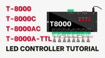 آموزش کنترلر T-8000|T-8000C | T-8000AC | T-8000A-TTL