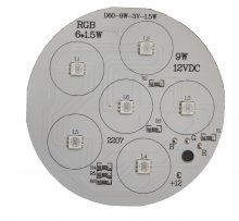 ماژول 6×1.5 وات گرد آر جی بی